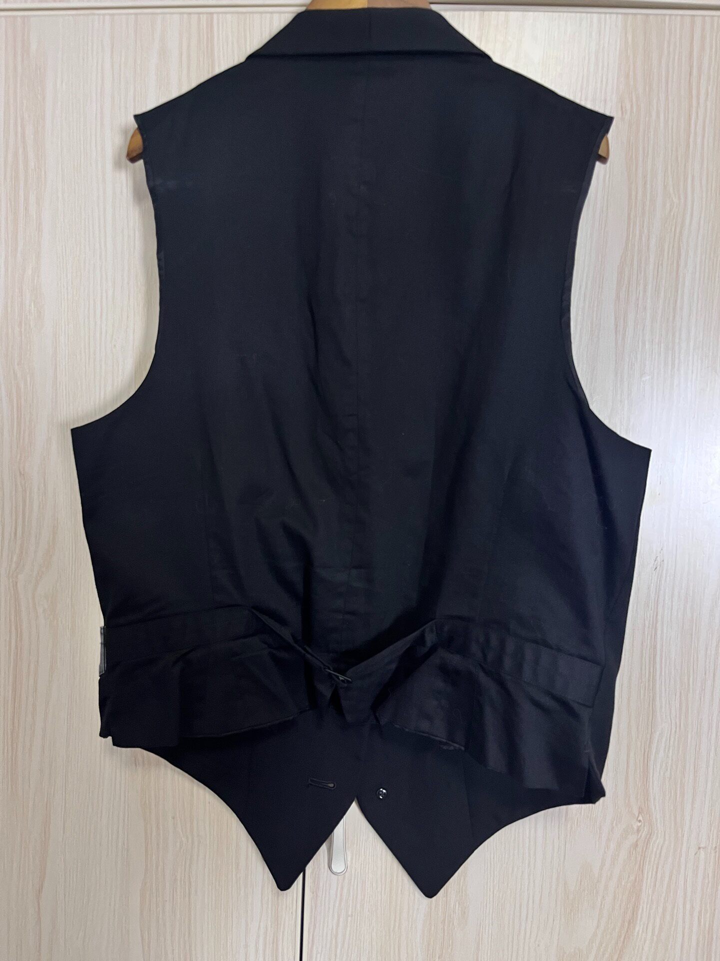 Yohji Yamamoto 24ss Black Vest — detail