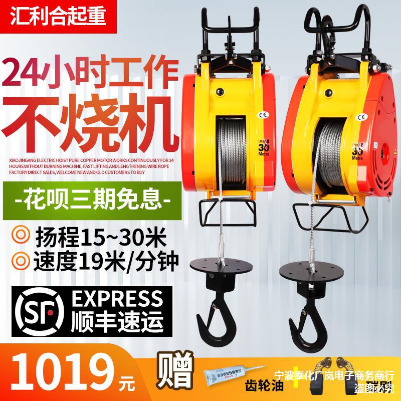 小金刚微型电动吊车220可携式小吊机家用小型提升机卷扬机吊运机