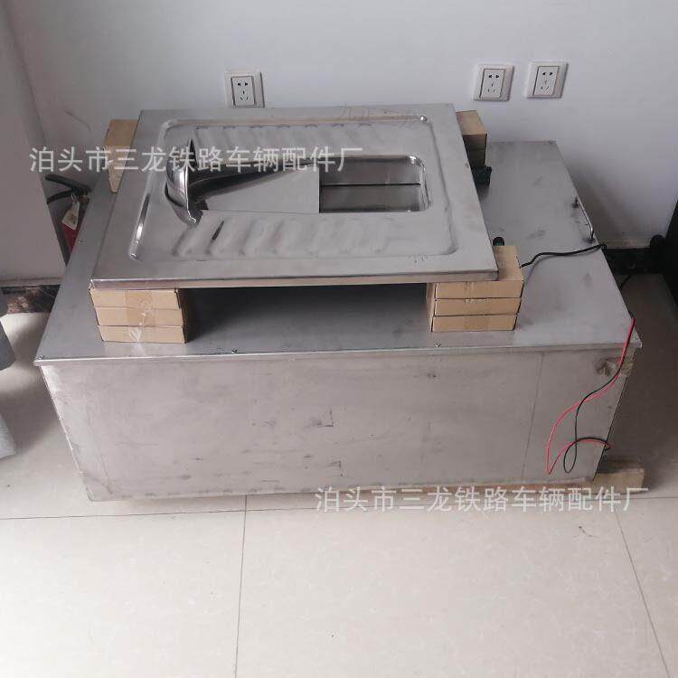 不锈钢蹲便器免水冲旱厕感应开闭大排污口蹲坑景区厕所便携式
