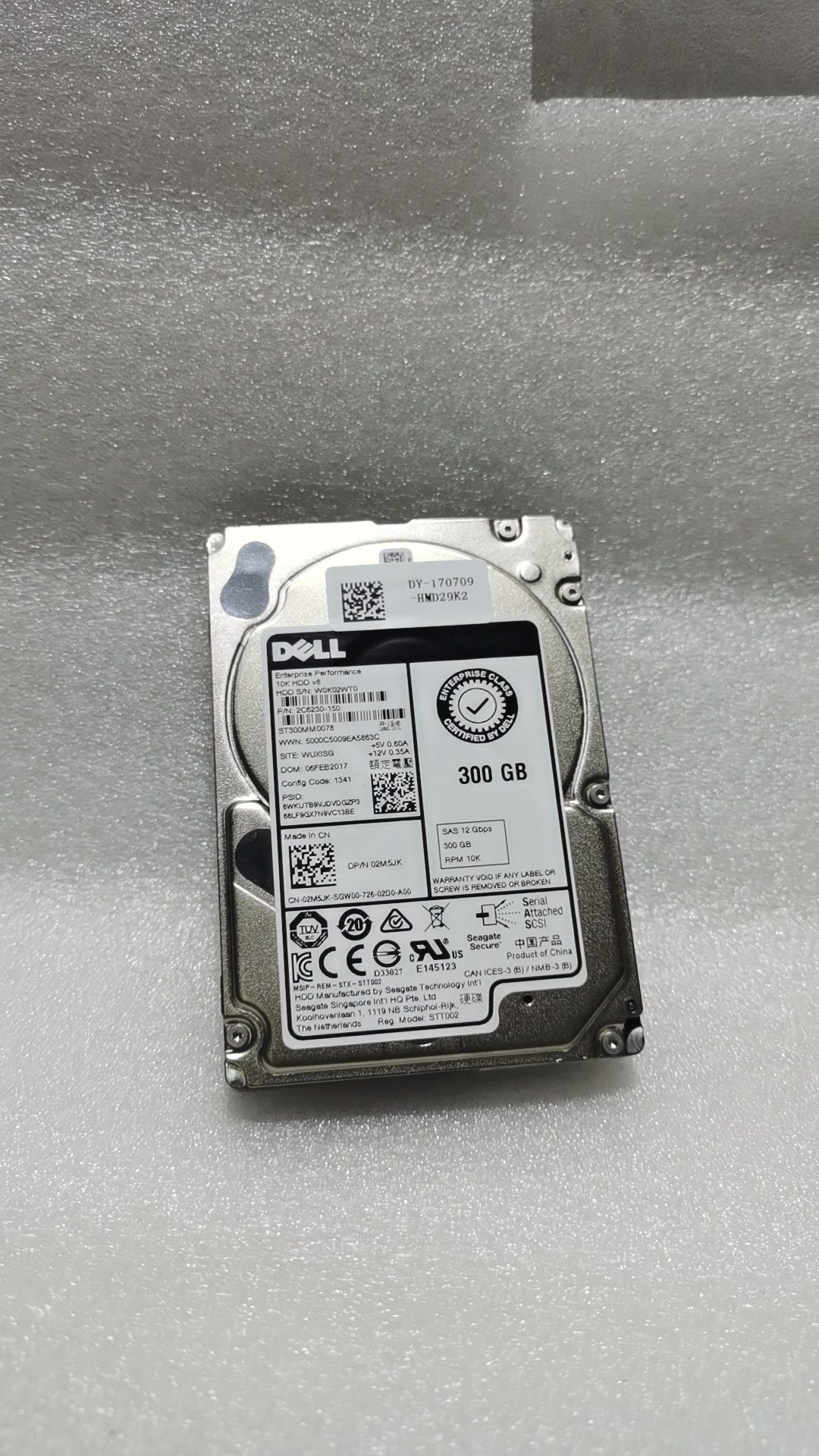 DELL/戴尔 02M5JK ST300MM0078 300