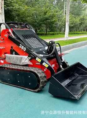 滑移装载机欧五EPA380型燃油工厂履带可加装属具滑移装载机