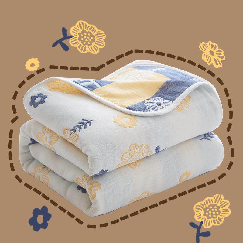 新款六层纱布盖毯毛巾被纯棉毛毯夏季午休毯办公室午睡毯夏凉被子