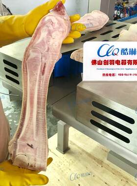 u商用猪手切割劈半机 输送带猪式安全锯骨机蹄专切蹄切半分猪NNO