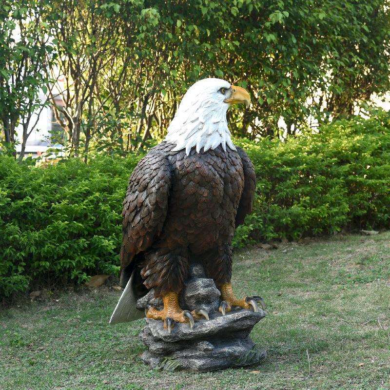 仿真老鹰玻璃钢雕塑户外园林花园别墅景观摆件家居办公室模型