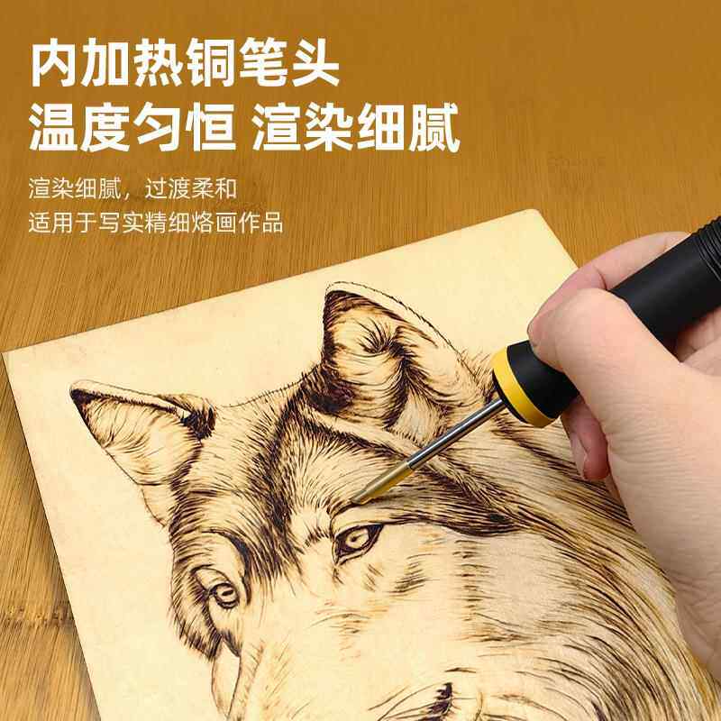 LH80-1-N专业可调温烙画机烙画具葫芦木板工画机器烫烙画速笔热电