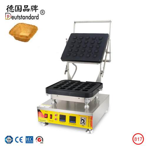 灌浆曲奇机网红食品流心芝士蛋挞机方形蛋挞壳正方形芝士蛋挞技术