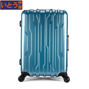 高档伊藤0行登李箱框2寸拉杆箱机硬箱24寸密码铝旅行箱