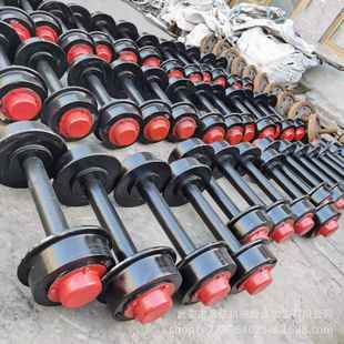 现货铸钢矿车轮平板车轮对直径300规矩600实心平板车轮对