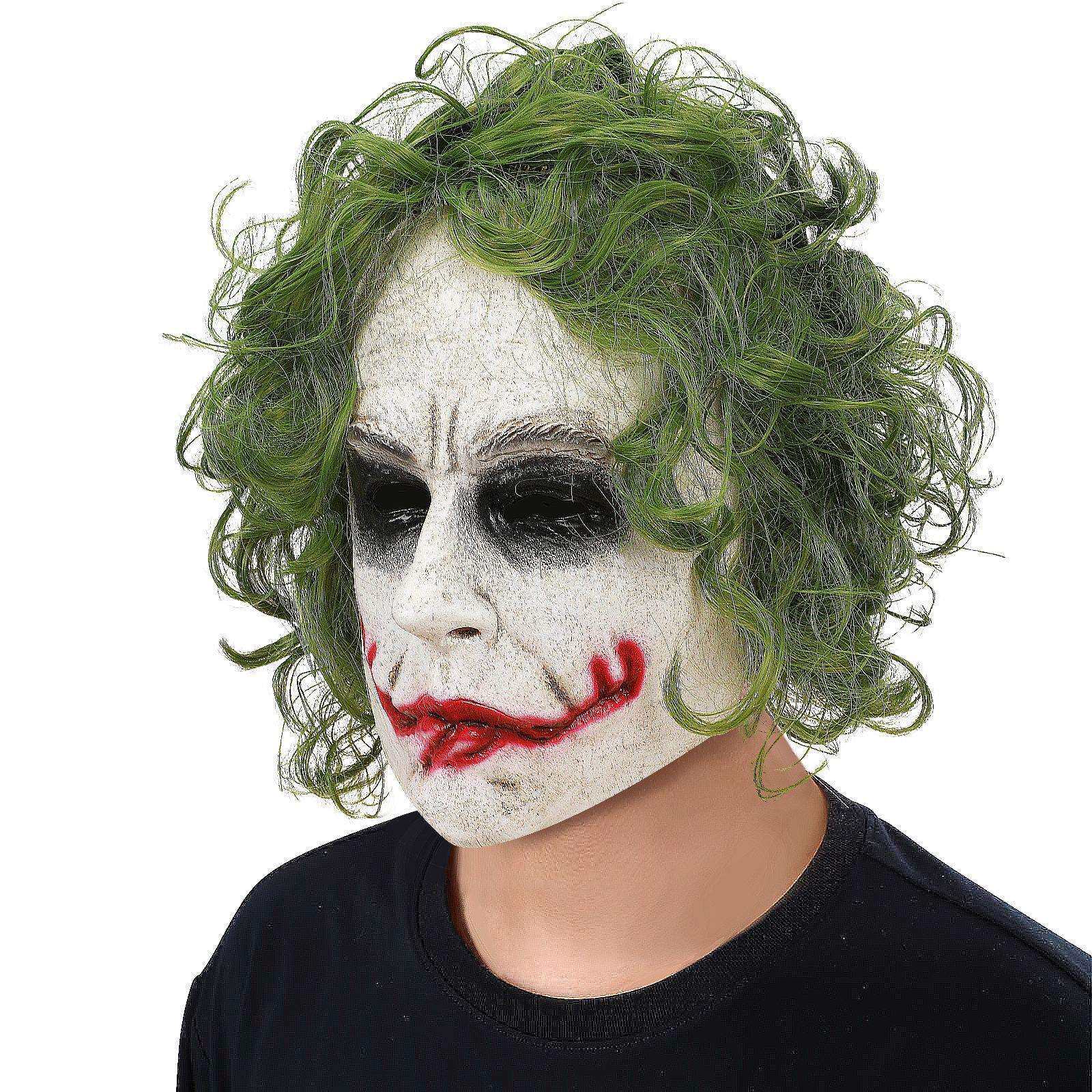 万圣节Joker微笑BF侠小丑乳胶头套cosplay面具影视道具角色扮演