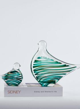 镇纸石现代轻奢样板房间售楼处卧室软装玻造型创意摆件饰品工艺品