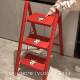 原田治折叠梯家用小型加厚加粗红色梯子乔迁搬家礼物人字梯卡通梯