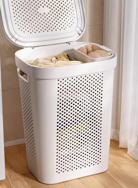 脏衣服纳筐家用大容量带盖脏卫间收纳生洗衣篮衣物5081衣服收浴室