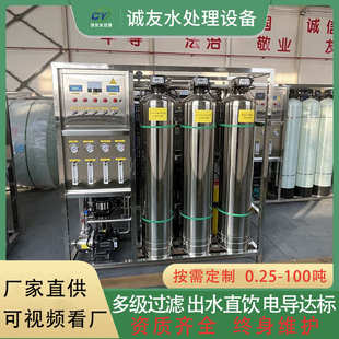 RO双级反渗透设备水处理直饮水 离子水超纯水电子化工EDI净水设备