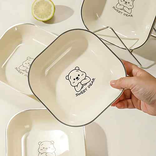 【天猫精选】家用吐骨碟厨房吐骨头盘碟食品级耐摔残渣碟子餐桌垃