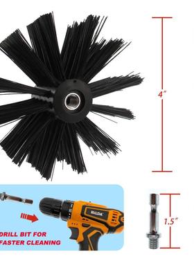 货电钻管道刷2清4/.327m杆烘干机烟道刷QAS烟囱洁电动源刷