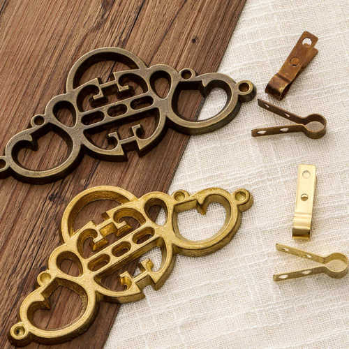 字画框挂钩加厚仿古黄铜挂钩牌匾字画纯铜挂钩挂画钩画框挂钩