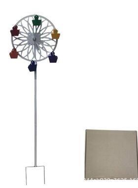 新品Spinthebirdfeeder户外四季露台花园虹色喂鸟器摩天轮