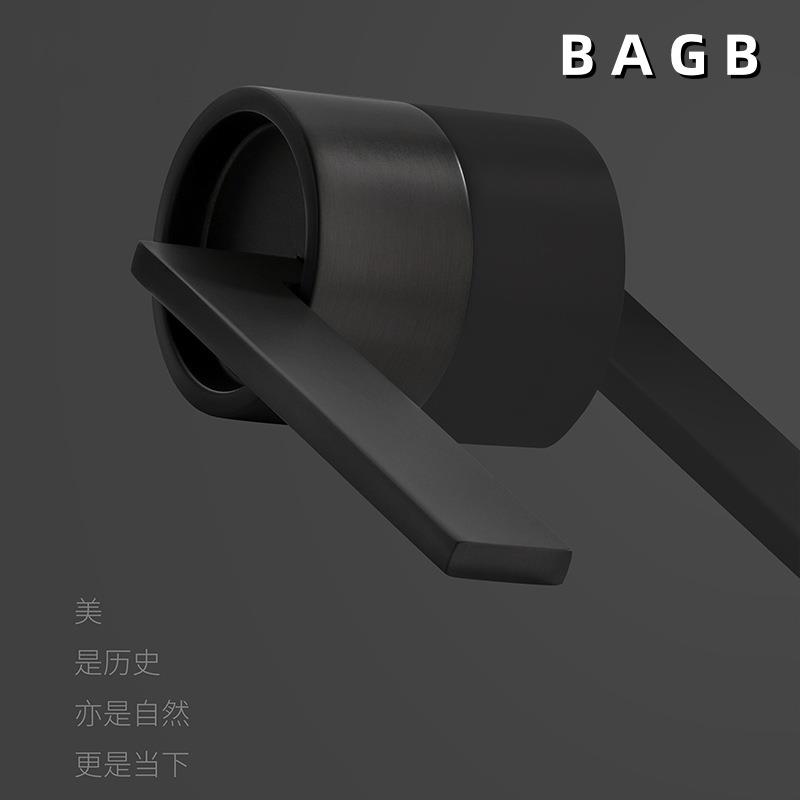 556BGB美复古黄古铜室内式卧室分体房门锁木门法式把手A轻磁吸门