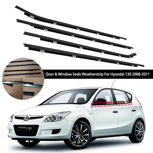适用于现代I302008-2011汽车车窗玻璃外压条挡水防水密封胶条