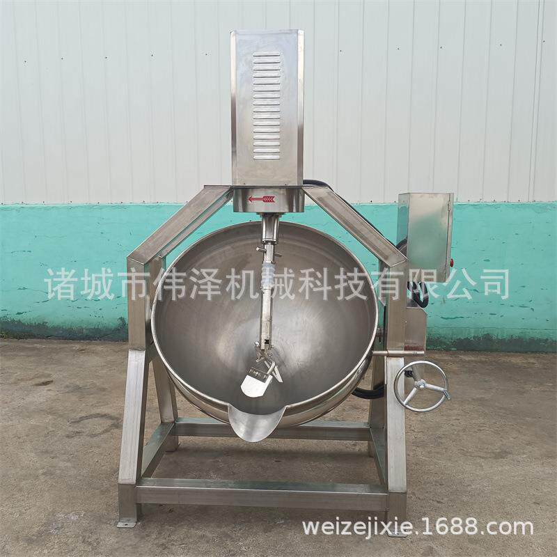 商用全自动炒菜机器人伟泽行星搅拌炒锅2000人食堂就餐用伟泽机械