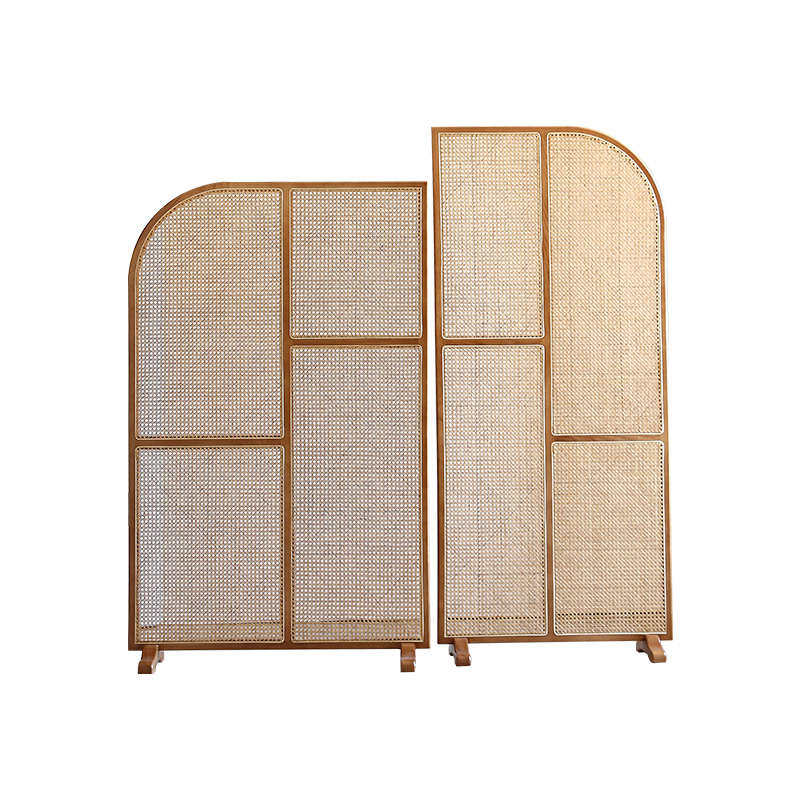 民宿日式实木屏风组合小户型新中式餐厅创意藤编隔断墙可移动座屏,住宅家具,花窗,淘宝优惠券,粉丝福利购,淘宝优惠卷