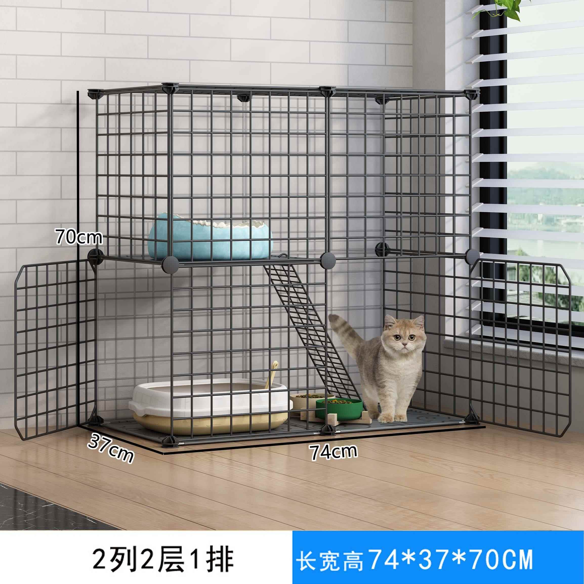 高档猫笼子家用室内别墅超大猫咪自由空间厕所一体幼猫猫养舍猫窝