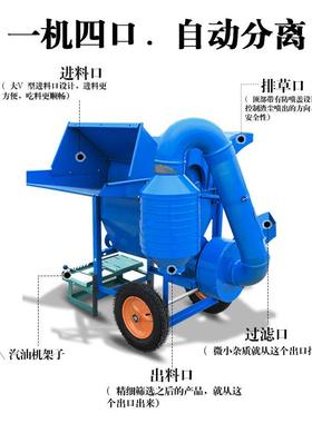 多功粒能脱粒机家用麦高粱脱机全喂入小稻青稞GKA黄豆油水菜籽脱