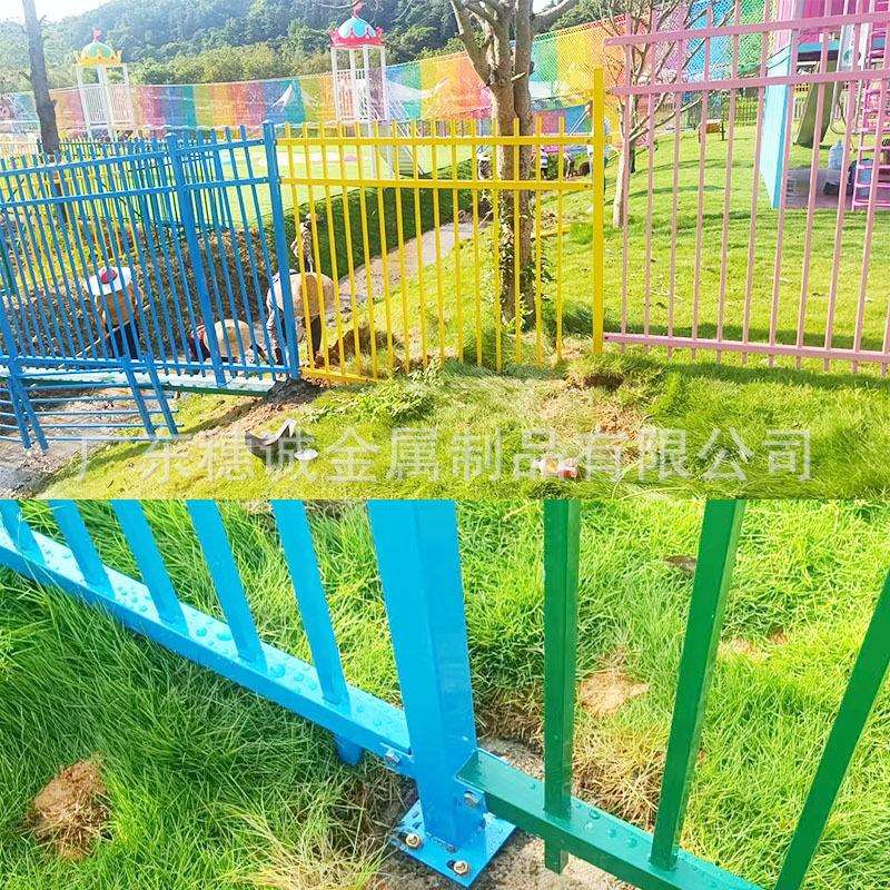 户外锌钢围栏攀爬网儿童防护网丛林七彩虹围网训练幼儿园铁艺护栏