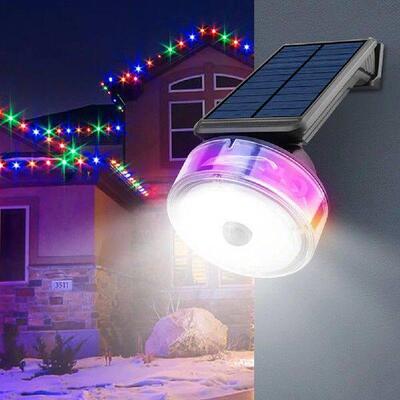 Solar Wall Mount Lamp 1800mAh Light Sensor Outdoor