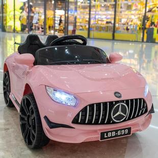 新款 儿童5电动车四控轮遥汽充电带遥车控摇摆玩具车男女宝宝可坐1