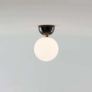 过道吸顶灯意大利入户玄关设计师北欧创意玻璃球艺术衣帽间吸顶灯