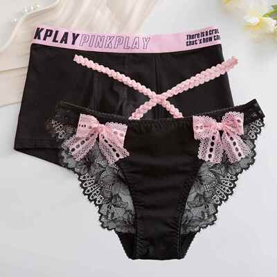Matching Couples Underwear Set Cute Sexy His and Hers Briefs