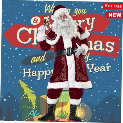 Santa Claus costume christmas clothes Christmas decorations