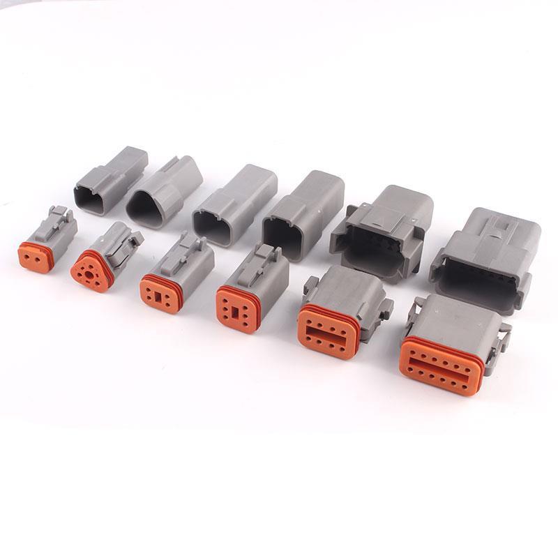 外VBJ贸爆款德驰盒装750PCS防水汽车连接器2-接插件DT04-2PDT06S