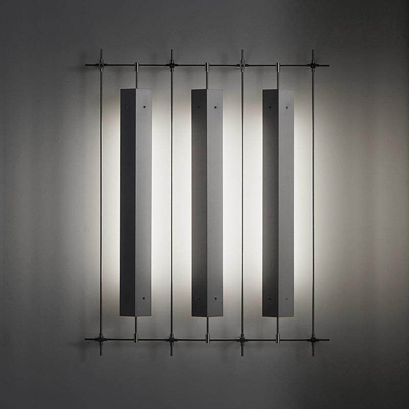 极简工业风酒吧咖啡厅奶茶店设计师工作室走廊过道客厅背景墙壁灯