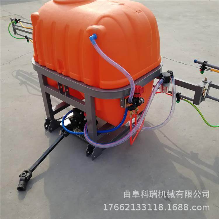 小四轮悬挂打药机 科瑞液压升降隔膜泵 800升大容量多喷头喷雾机