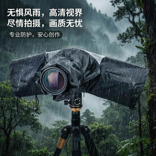 相机雨衣适用于卡利欧索尼尼康宾得佳能相机中长焦镜头防雨防沙罩