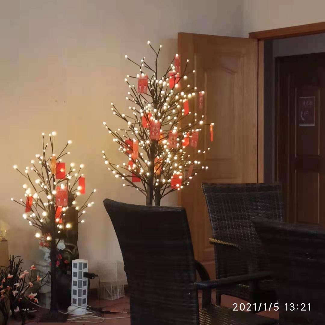 节日饰圣led发财树led灯灯节庆婚庆诞树LED灯灯家UID居商场装饰灯