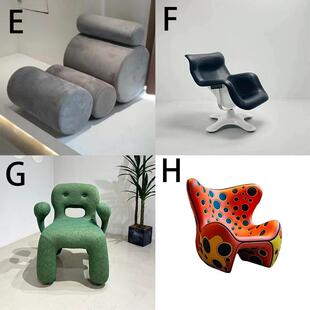 简约现创意花旋玻璃钢瓣时转尚花朵轻MPY奢代餐厅别墅样板房单懒