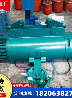 起重机2吨钢丝绳电动葫芦220V运行式小型吊机遥控钢丝绳电动葫芦