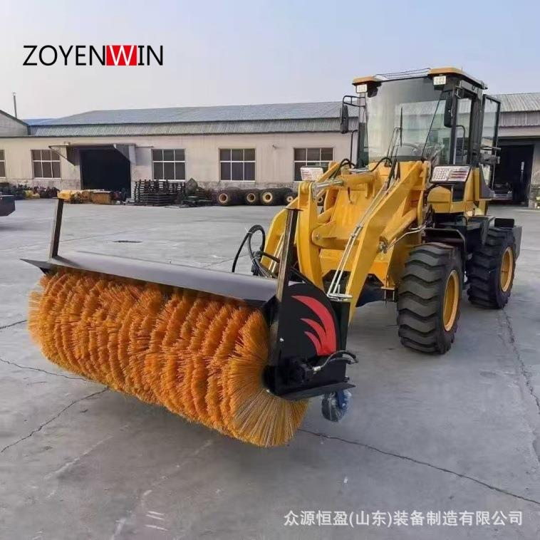 车载式除雪滚车辆加装清雪可拆卸扫雪机抛雪机除雪装载机滚雪刷