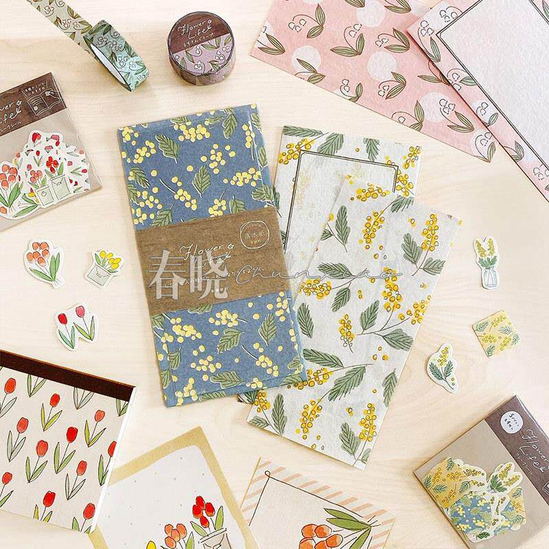 【50%off】日本古川纸工LOFT限定 flower life 便签 一笔笺