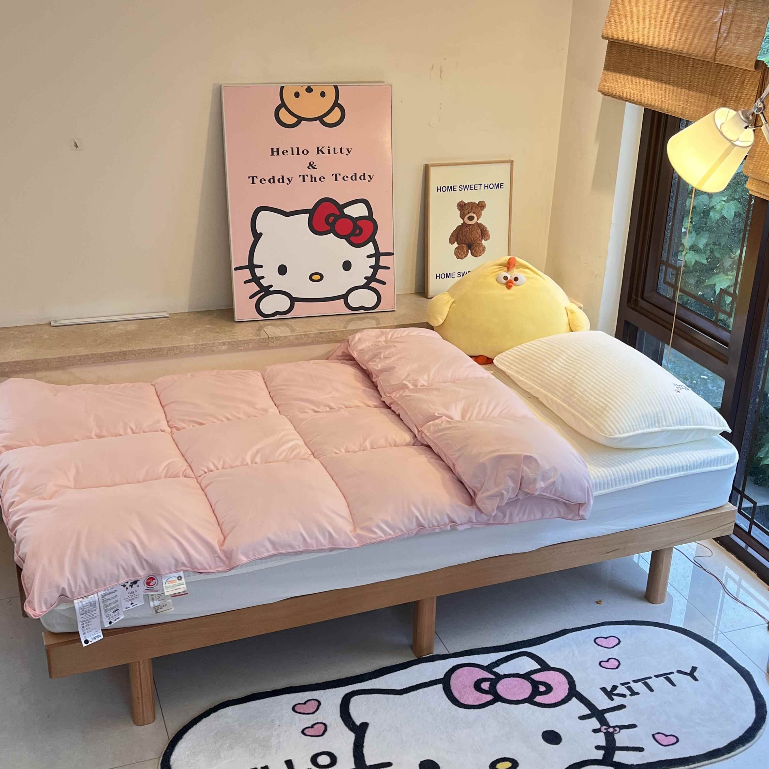 羽洛森可定制全实木收缩儿童床地台床多功能拼接大床沙发床抽拉床