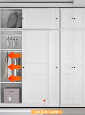 钢柜LQL制家衣柜大容量属金收纳储物简约压型阳台柜用儿童大衣橱