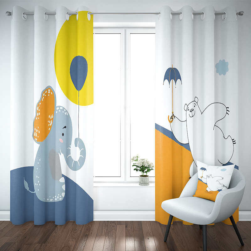 定制窗帘卡通装饰宝男孩女孩儿童房田园民宿抽象日系小清新奶茶店,居家布艺,定制窗帘,淘宝优惠券,粉丝福利购,淘宝优惠卷