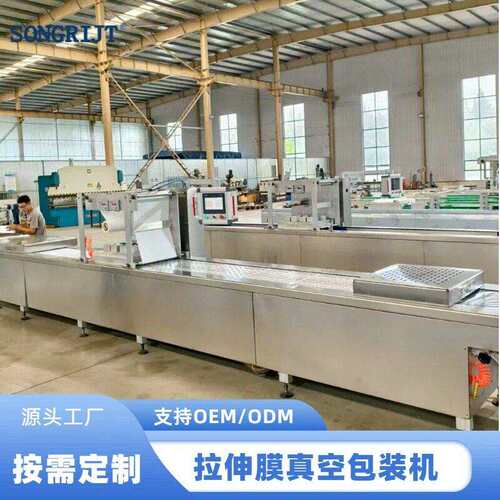 脆皮年糕糍粑拉伸膜真空包装机商用全自动真空成型包装机厂家