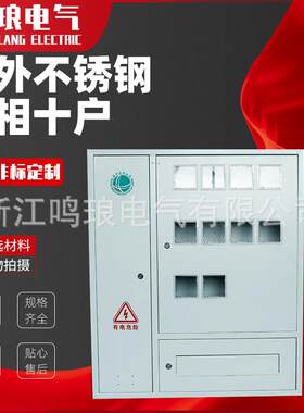 国网单相十表户外室内壁挂式电表箱单相三相插卡式电表箱