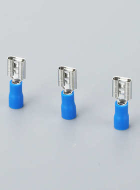 母插压-片fdd2插接线铜 端子预式端子冷插 250绝缘簧端子鼻子簧