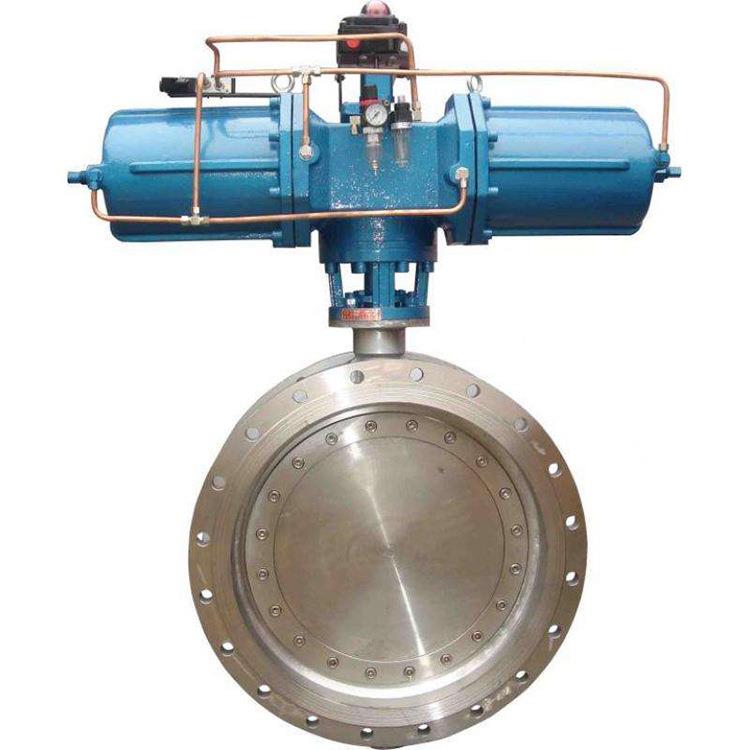 苏纽阀门厂家直销 D643H硬密封切断阀 气动法兰硬密封蝶阀