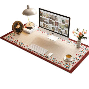 书房写字台皮革桌垫宿舍学生学习电脑书桌垫轻奢梳妆台化妆台桌布